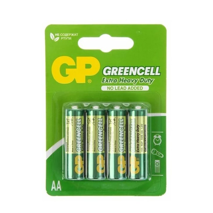 

Батарейка GP Greencell AA R06-4BL 15G-2CR4 4 шт
