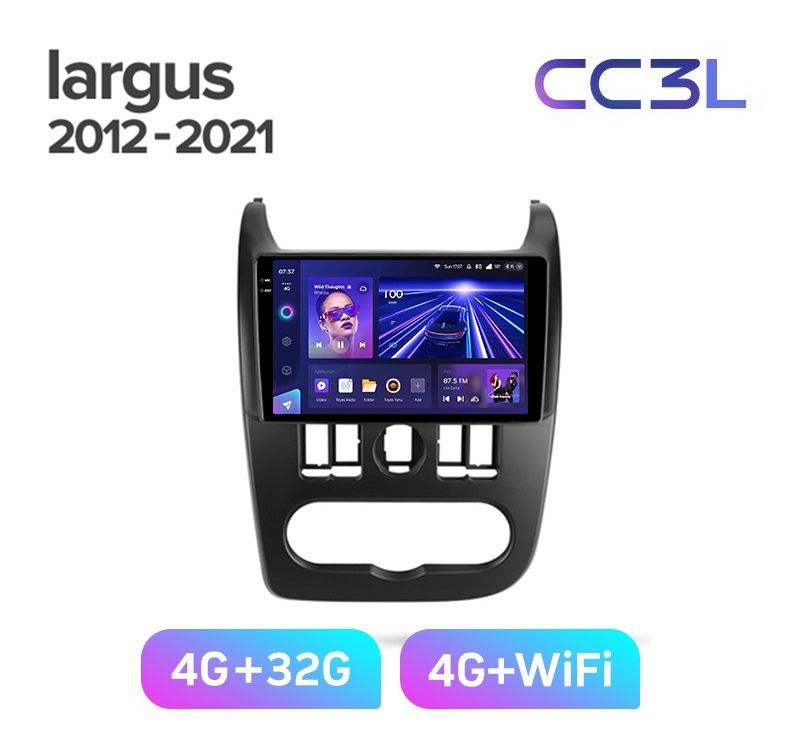 

Магнитола TEYES LADA LARGUS 2012-2021 г. CC3L 4/32ГБ Android 10, IPS экран, DSP, 4G модем,, сс3л ларгус 12-21