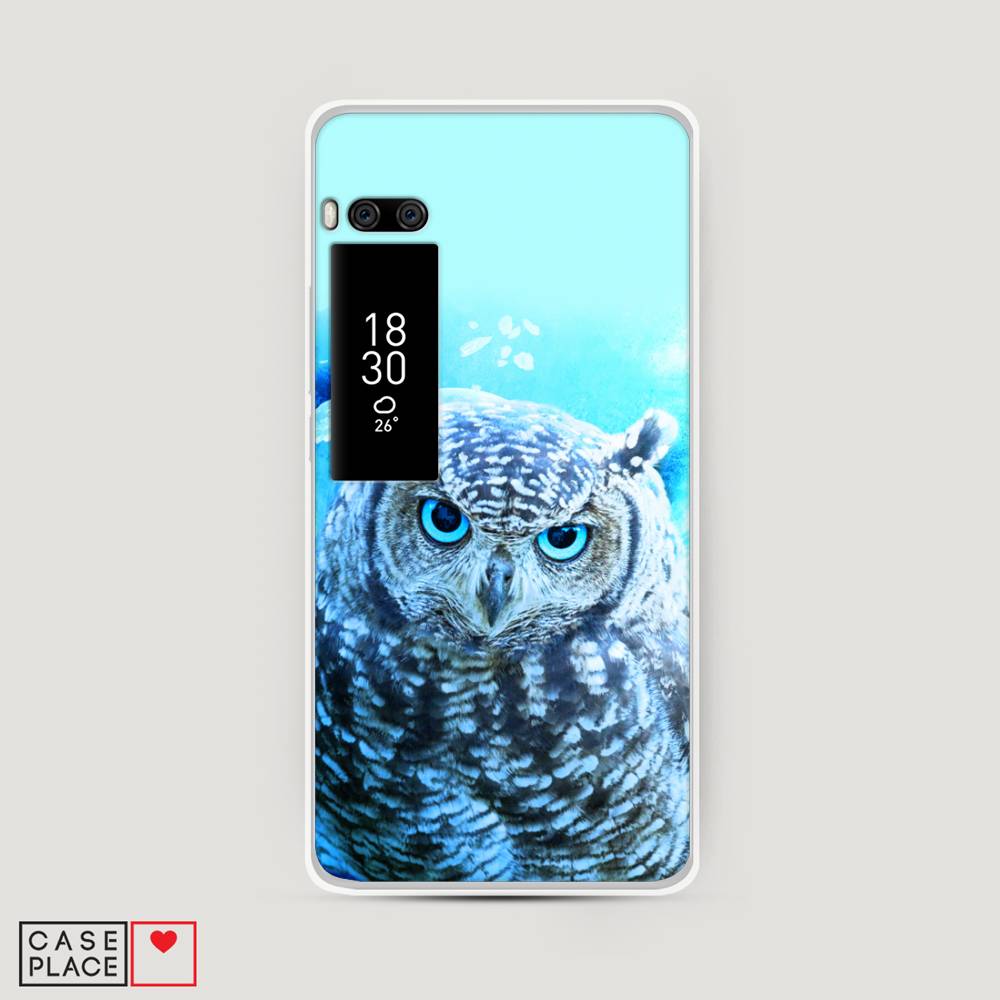 

Чехол Awog на Meizu Pro 7 "Сова арт 7", Синий;голубой, 71850-1