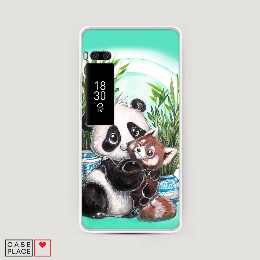 

Чехол Awog на Meizu Pro 7 "Друзья зверята", Голубой;белый;черный, 71850-2