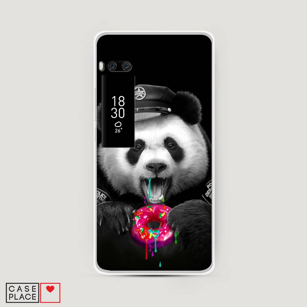

Чехол Awog на Meizu Pro 7 "Панда police", Черный;белый;розовый, 71850-2