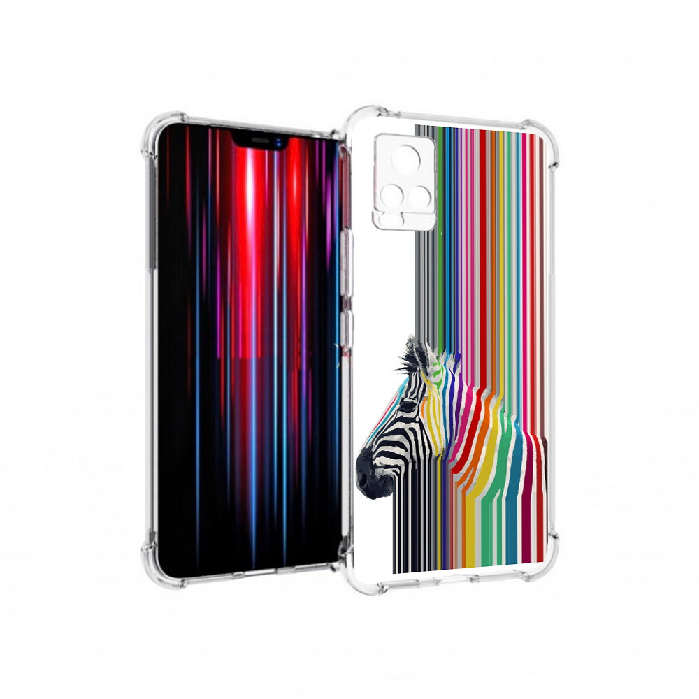 

Чехол MyPads Tocco для Vivo V20 PRO радужная зебра (PT226964.386.565), Прозрачный, Tocco