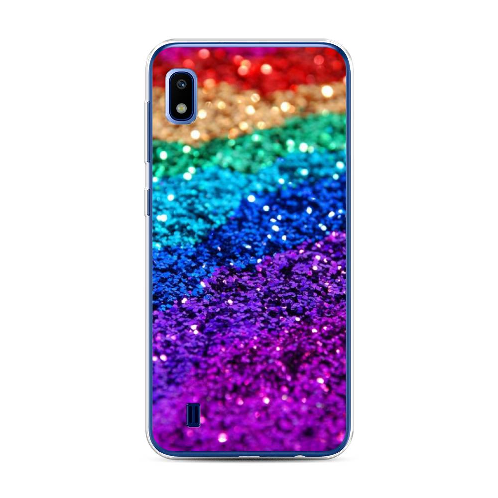

Чехол Awog на Samsung Galaxy A10 "Блестящая радуга рисунок", Разноцветный, 27950-3