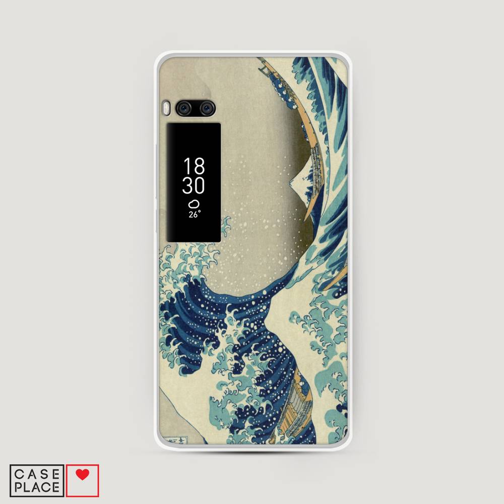 

Чехол Awog на Meizu Pro 7 "Большая волна в Канагаве", Серый;синий;голубой, 71850-9