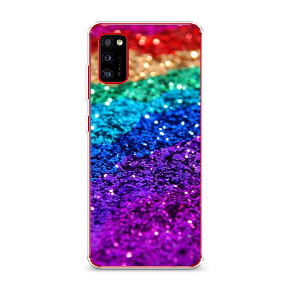 

Чехол Awog на Samsung Galaxy A41 / Самсунг A41 "Блестящая радуга рисунок", Разноцветный, 2100450-3