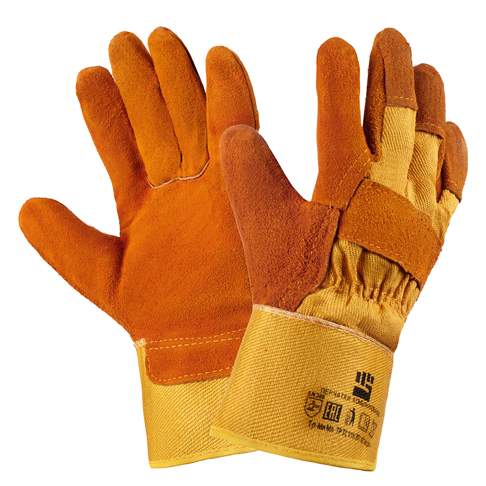 Перчатки рабочие спилковые комбинированные рабочие комбинированные перчатки tegera