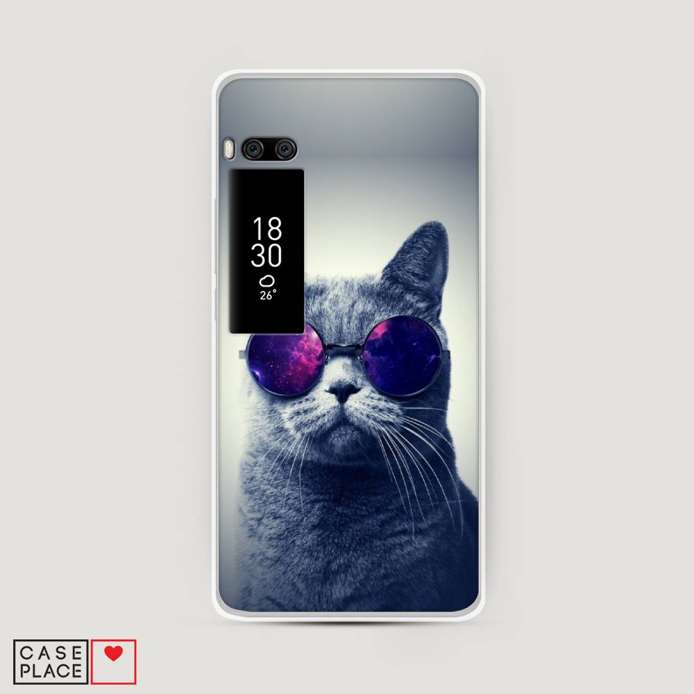 

Чехол Awog на Meizu Pro 7 "Космический кот", Красный, 71850-1