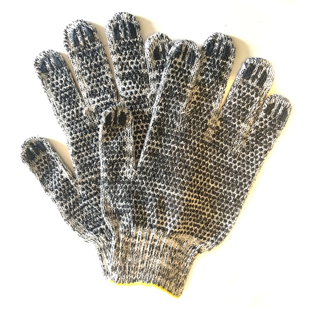 Перчатки рабочие трикотажные с двусторонним ПВХ покрытием размер 10 рабочие трикотажные перчатки jeta safety