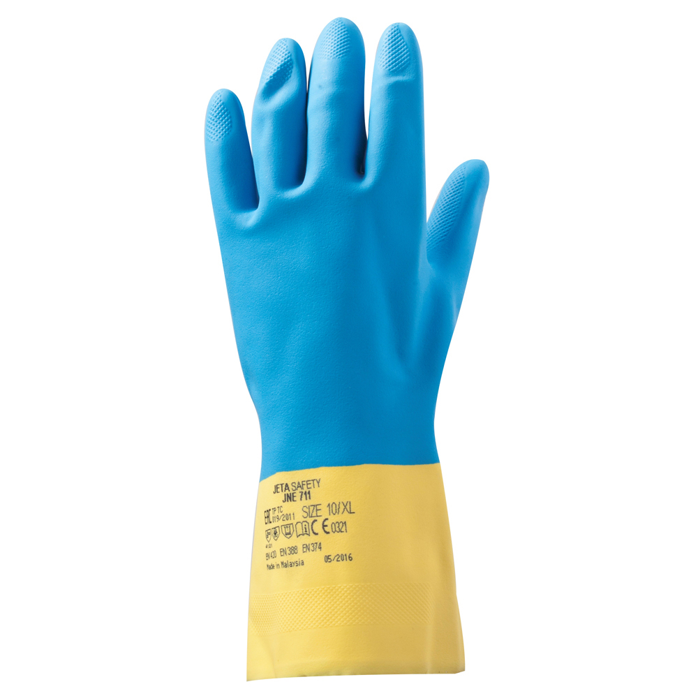 Перчатки хозяйственные JETA SAFETY неопрен размер XL легкие бесшовные перчатки jeta safety