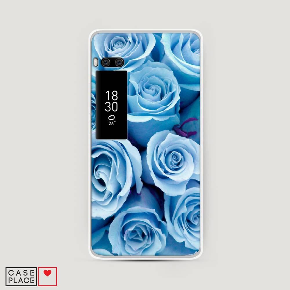 

Чехол Awog на Meizu Pro 7 "Лазурные розы", Голубой, 71850-8