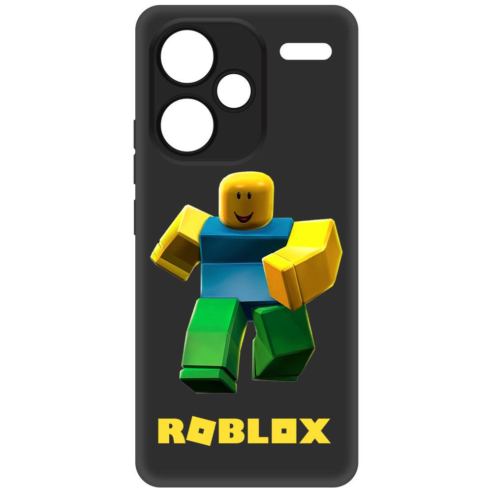 

Чехол-накладка Krutoff Soft Case Roblox-Классический Нуб для Xiaomi Redmi Note 13 Pro+ 5G, Черный