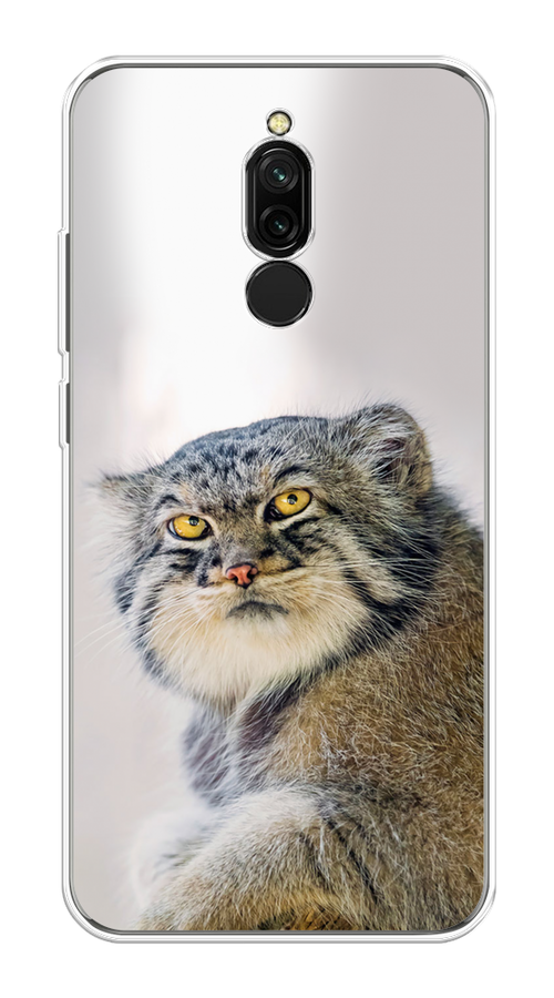 

Чехол на Xiaomi Redmi 8 "Кот манул 1", Серый;белый;желтый, 37150-1