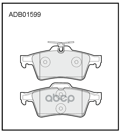 

Тормозные колодки ALLIED NIPPON дисковые задние ADB01599