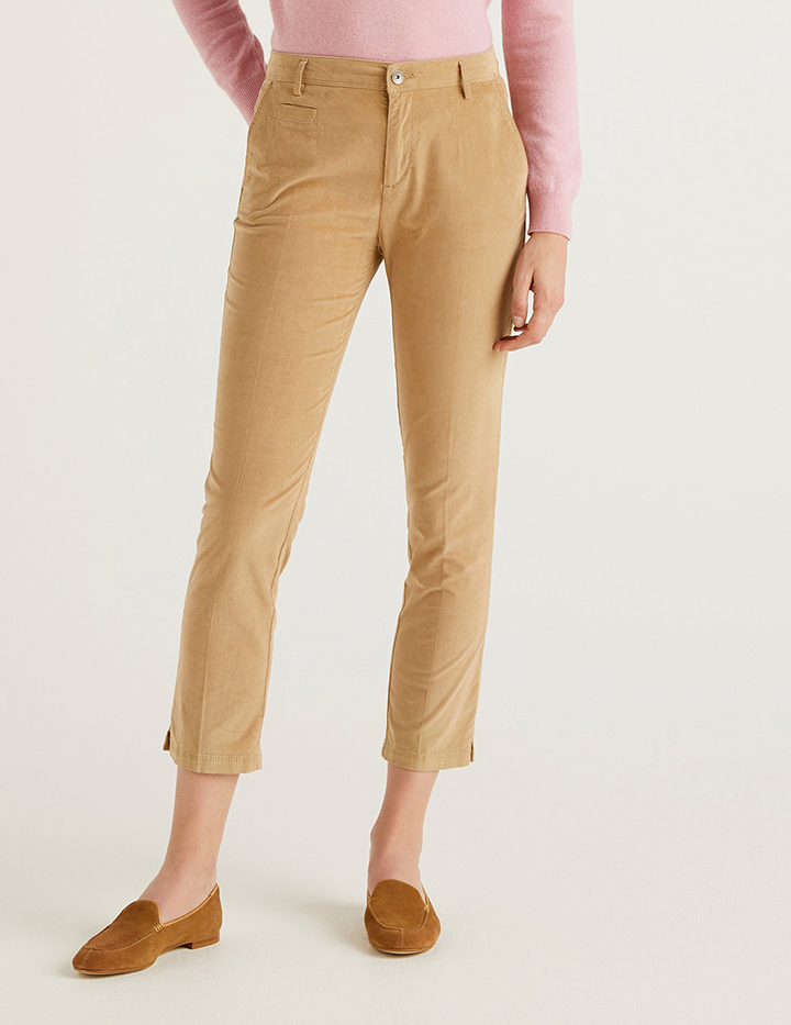 

Брюки женские United Colors of Benetton 21A_4AH7557M5 бежевые 38 DE, 21A_4AH7557M5