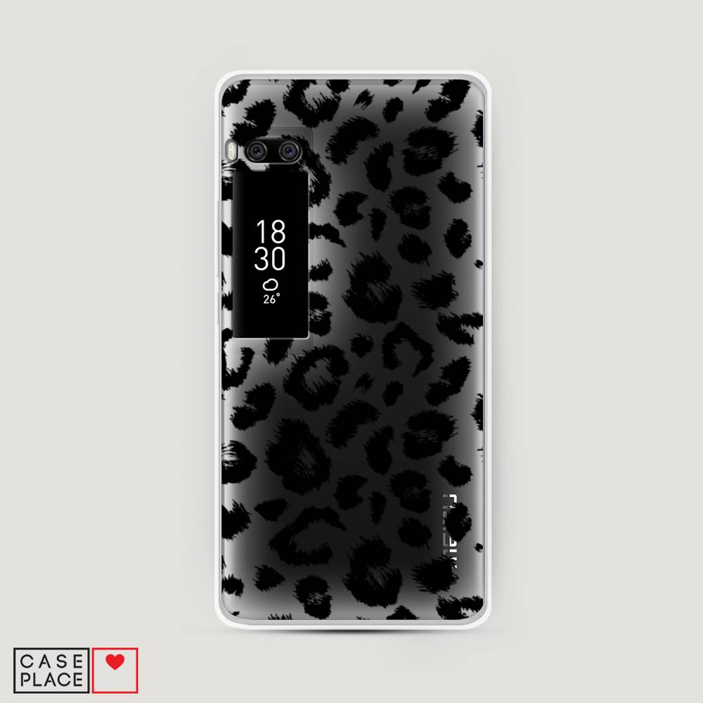

Чехол Awog на Meizu Pro 7 "Окрас леопарда фон", Черный, 71850-2