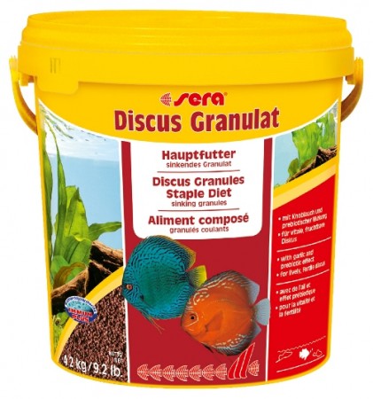 фото Корм для рыб sera premium discus granules, гранулы, 10 л