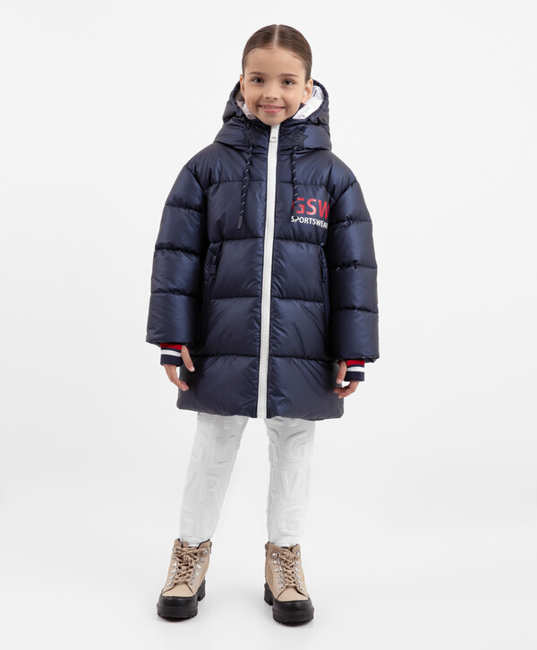 

Полупальто демисезонное на искусственном пуху тёмно-синее Gulliver, 122, 22403GMC4506, Синий, 22403GMC4506