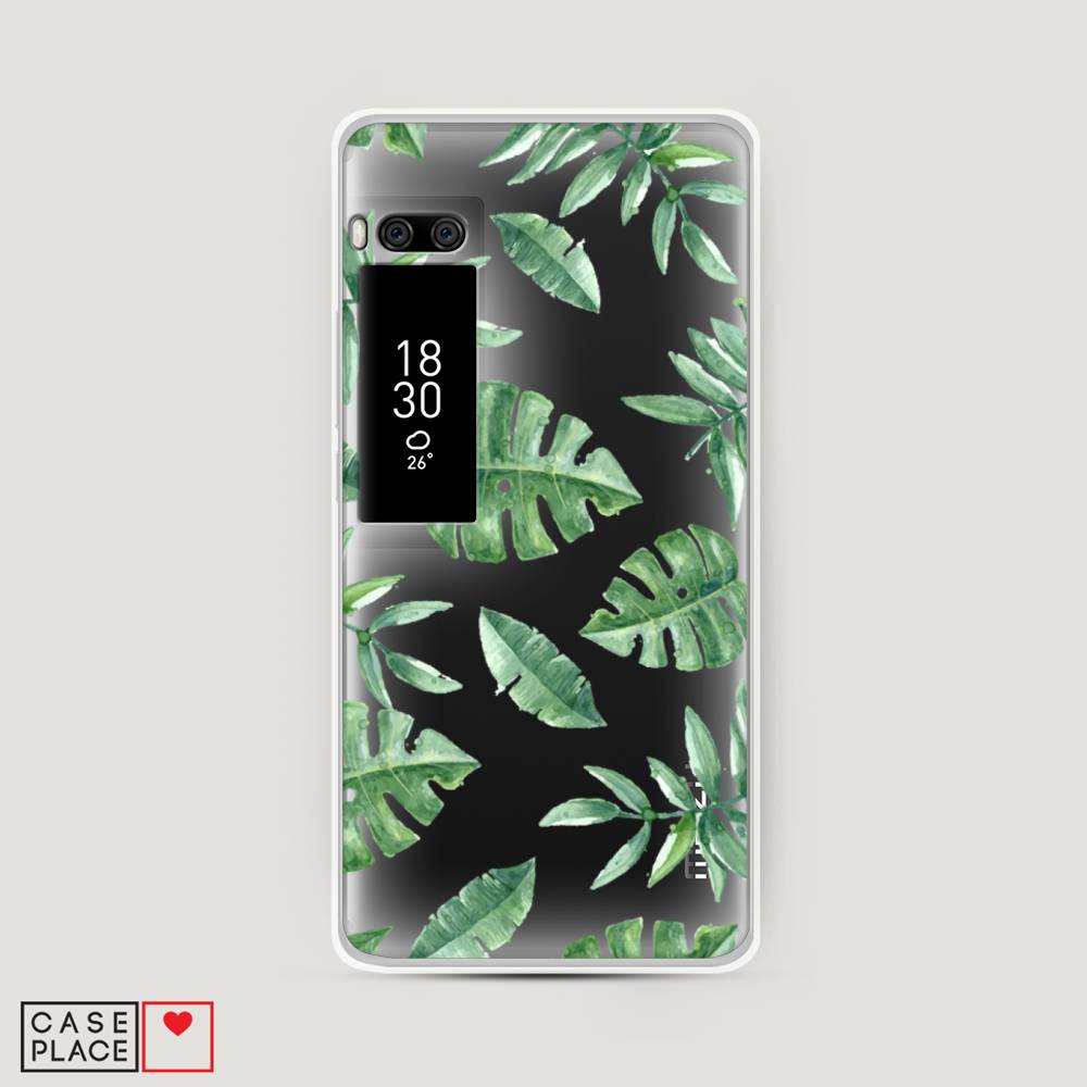 

Чехол Awog на Meizu Pro 7 "Нарисованные пальмовые листья", Зеленый, 71850-4