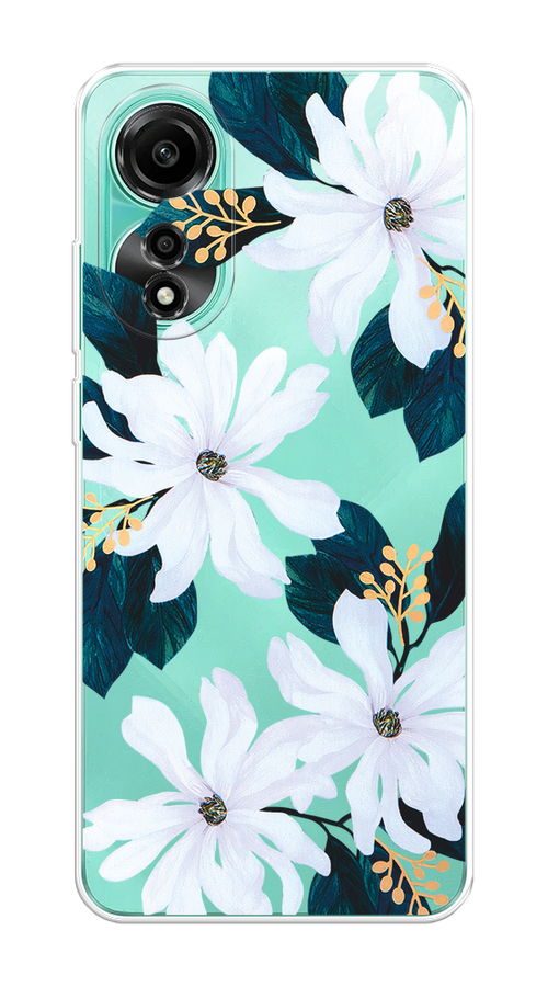 

Чехол Homey на Oppo A78 4G "Delilah Flower", Зеленый;белый, 2514750-1