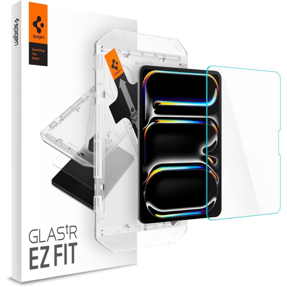 Защитное стекло SPIGEN EZ FIT для iPad Pro 11 2024 прозрачное AGL07788 5490₽