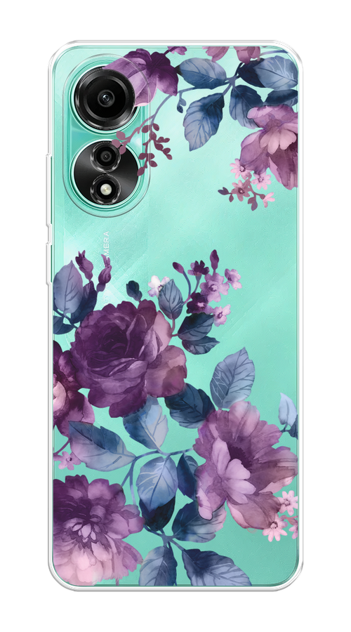 

Чехол Homey на Oppo A78 4G "Purple Blossoms", Синий;фиолетовый, 2514750-1