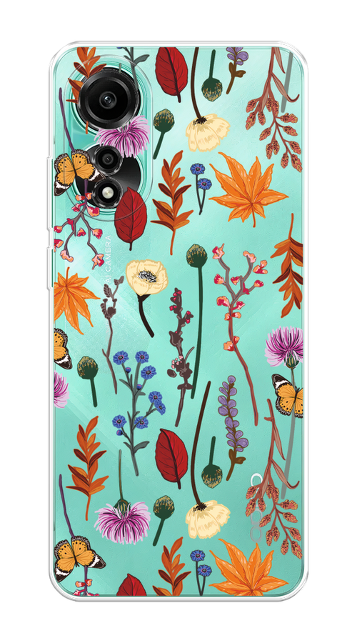 

Чехол Homey на Oppo A78 4G "Orange Purple flowers", Оранжевый;красный;розовый;желтый;прозрачный, 2514750-1