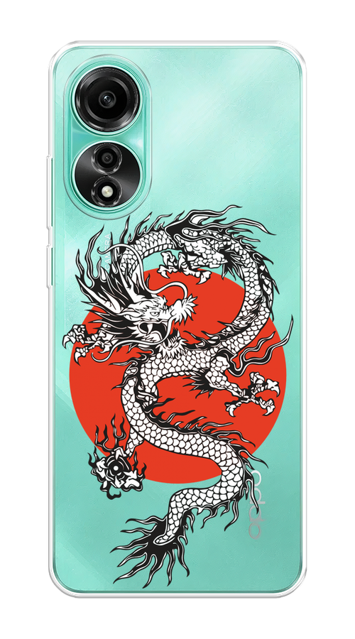 

Чехол Homey на Oppo A78 4G "Восходящий дракон", Белый;черный;красный, 2514750-1