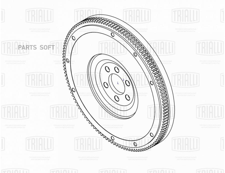 Маховик одномасс для ам VW Polo Sedan RUS 10- 16i 105 лс FW 1818 TRIALLI FW18 15581₽