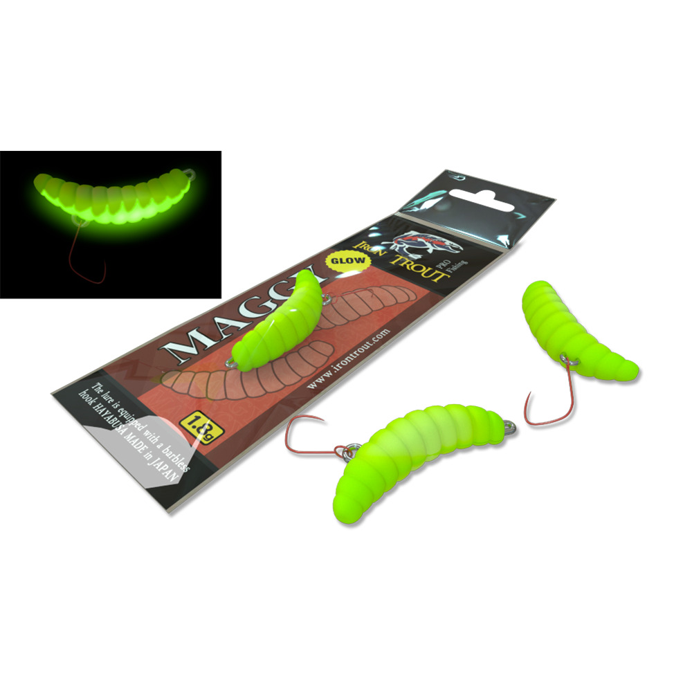 

Воблер Iron Trout Maggy 1,8 г, 30 мм, 006 Glow, 1 шт, Зеленый