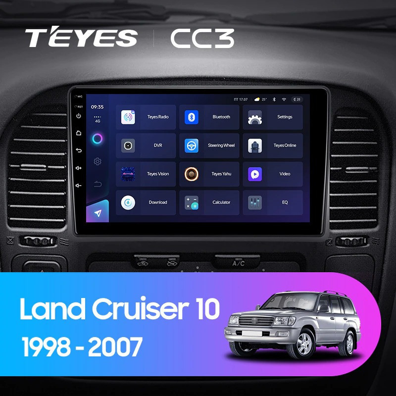 Штатная магнитола Teyes CC3L 4/64 Toyota Land Cruiser 10 J100 100 (1998-2007)