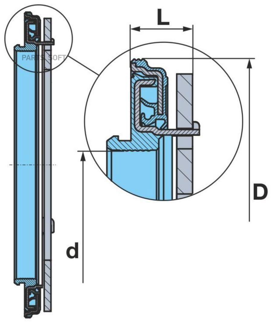 02.5664.74.00_сальник ступицы !117.5х158х18.9 \ BPW