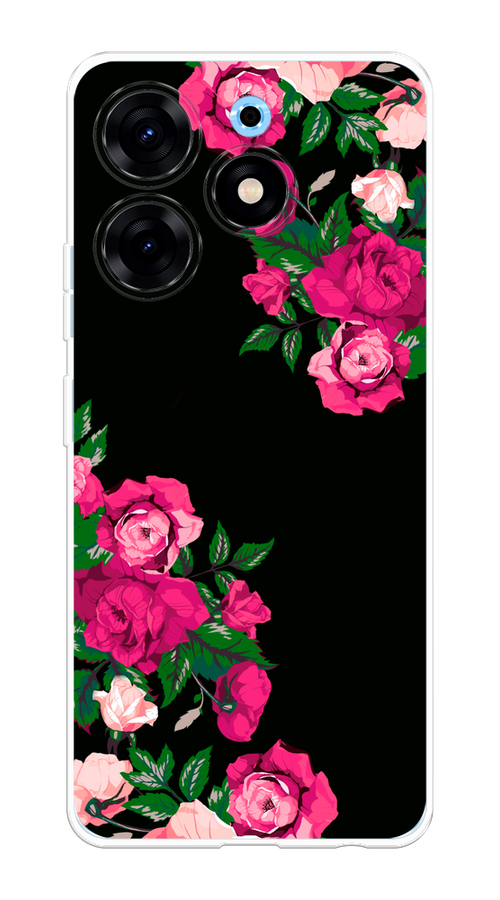 

Чехол Homey на Tecno Spark 10 Pro "Розы фуксия", Черный;розовый;зеленый, 303750-1