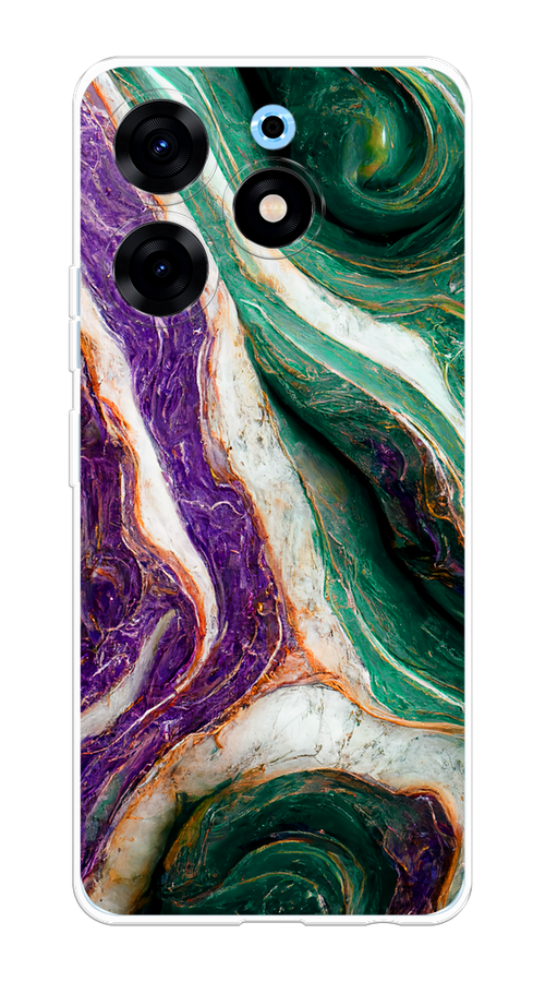 

Чехол Homey на Tecno Spark 10 Pro "Фиолетово-зеленый мрамор", Зеленый;фиолетовый, 303750-1