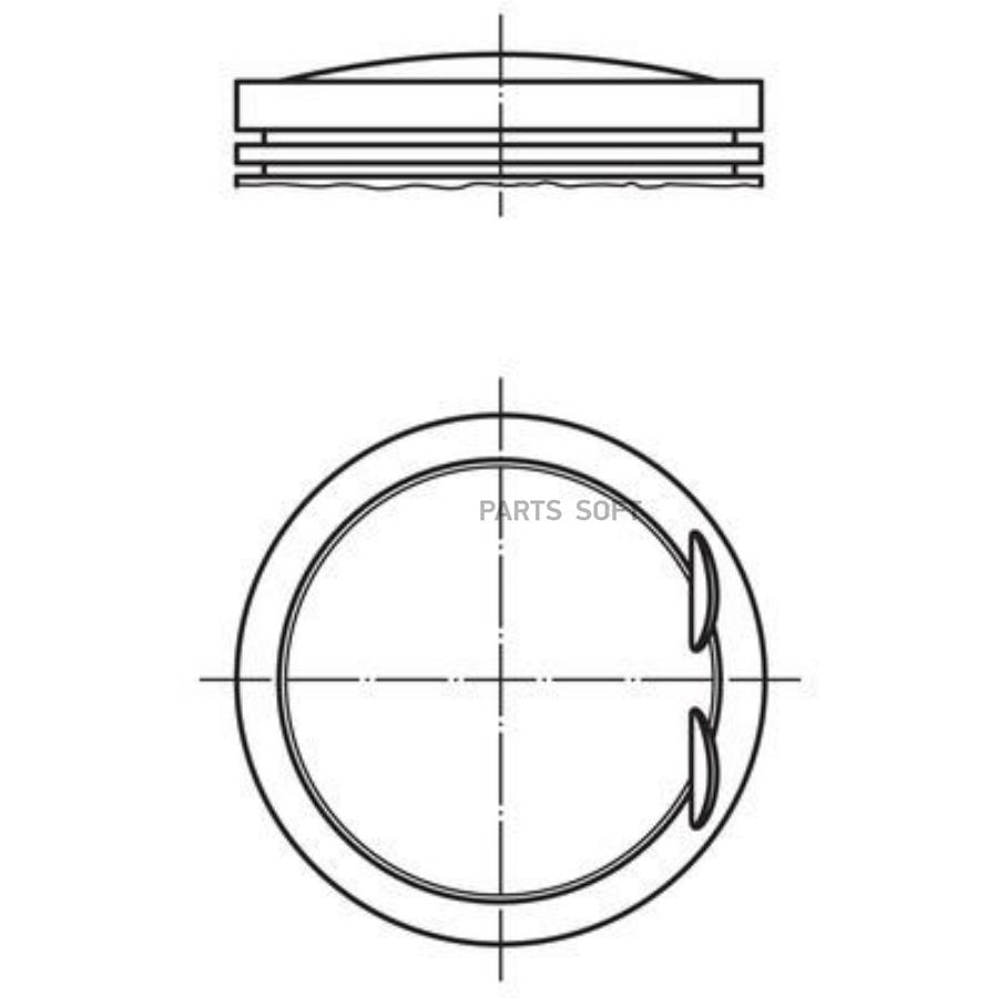 

Поршень Mahle/Knecht 028 PI 00128 000 STD; Audi A3; A4; A5 BYT; BZB; CABA; CABB 06-