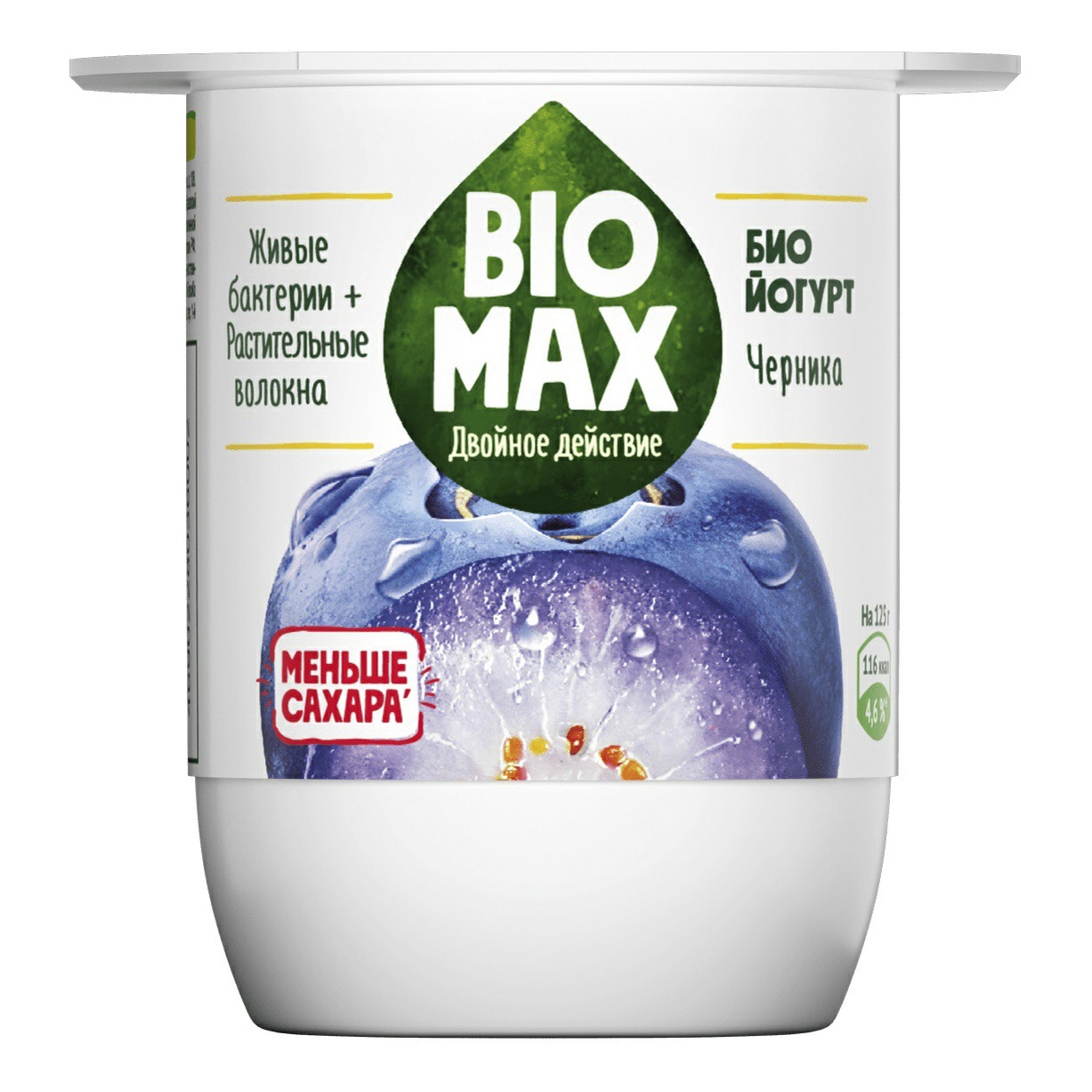 

Биойогурт Bio Max с черникой 2,2% БЗМЖ 125 г