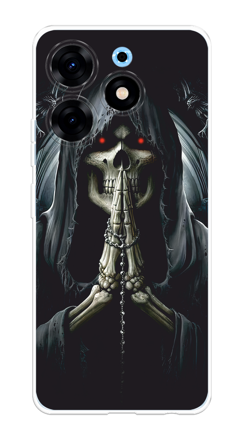 

Чехол Homey на Tecno Spark 10 Pro "Молитва", Серый, 303750-1