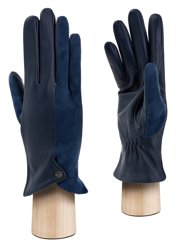 

Перчатки женские Labbra LB-0210 синие 7.5, Синий, LB-0210