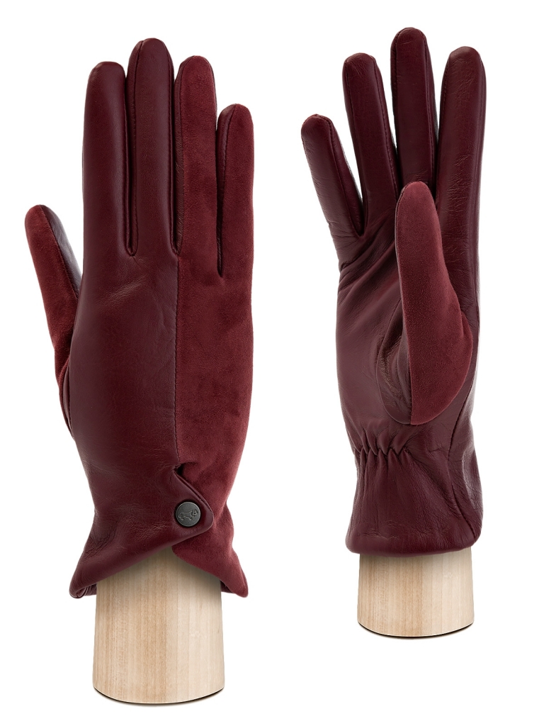 

Перчатки женские Labbra LB-0210 бордовые, Бордовый, LB-0210