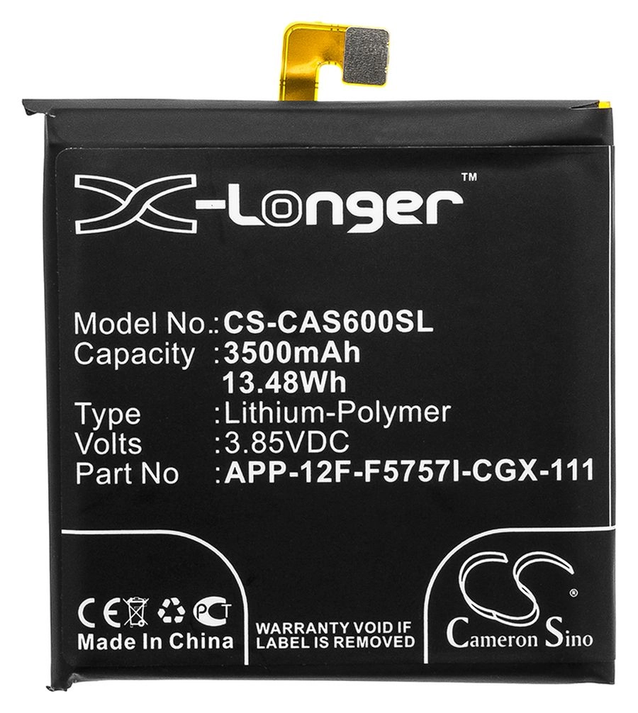 

Аккумулятор CameronSino CS-CAS600SL для смартфона CAT S60 (APP-12F-F5757I-CGX-111)