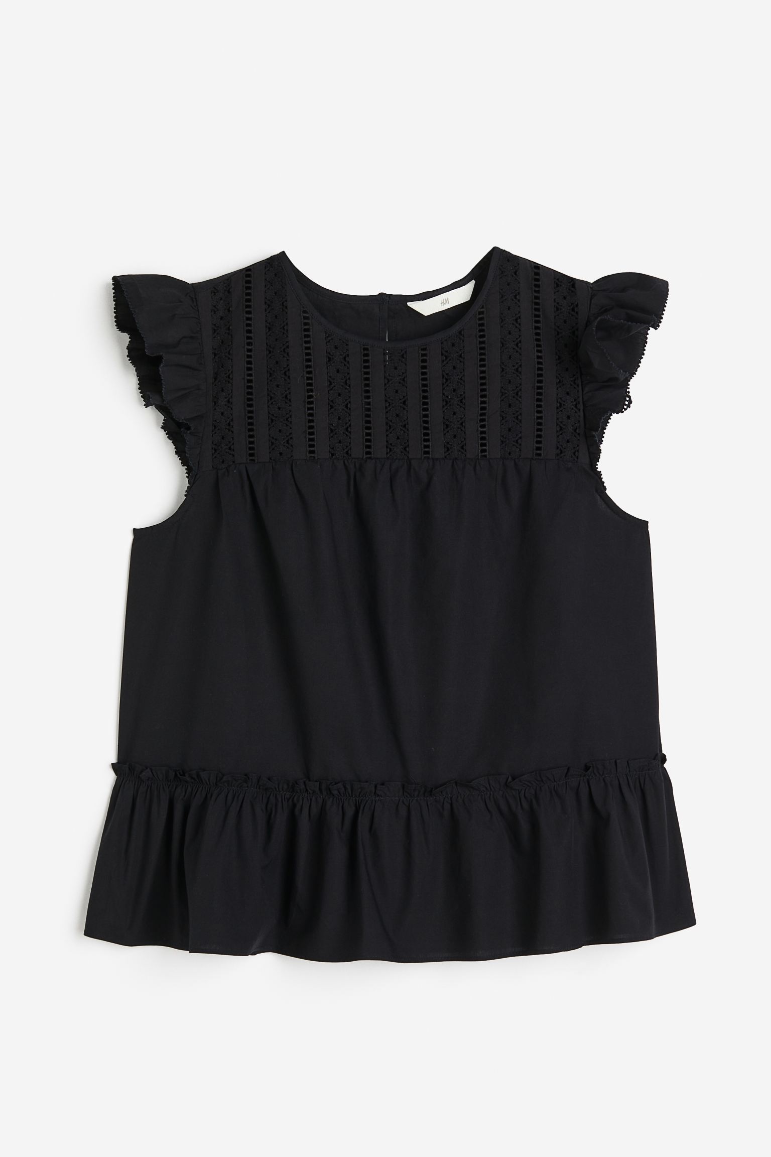 Блуза женская H&M 1164592002 черная 2XL (доставка из-за рубежа)
