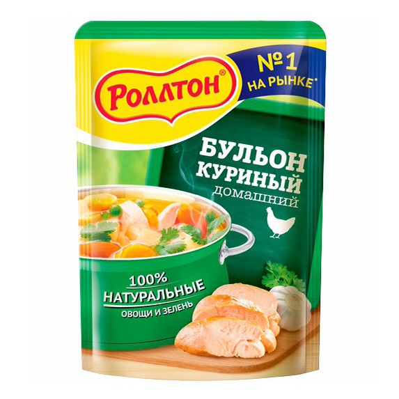 Бульон Роллтон куриный домашний 90 г 47₽