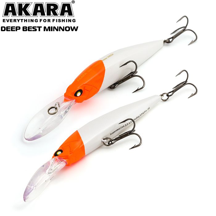 

Воблер Akara Deep Best Minnow 100SP 16гр 4/7 oz 3,9 in A1, Разноцветный, Deep Best Minnow