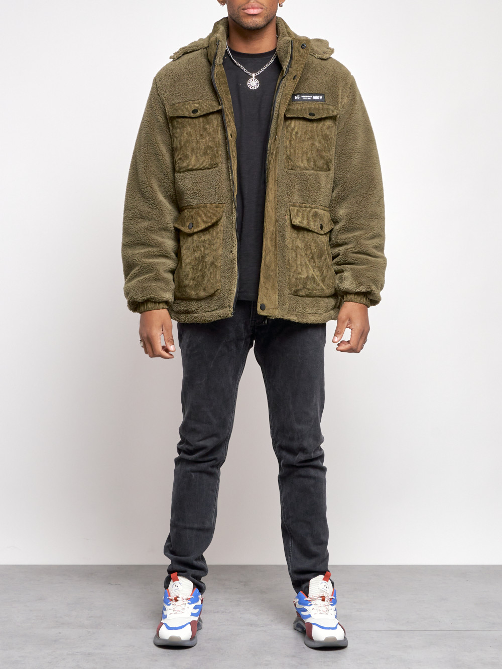 

Зимняя куртка мужская AD88636 хаки XL, AD88636