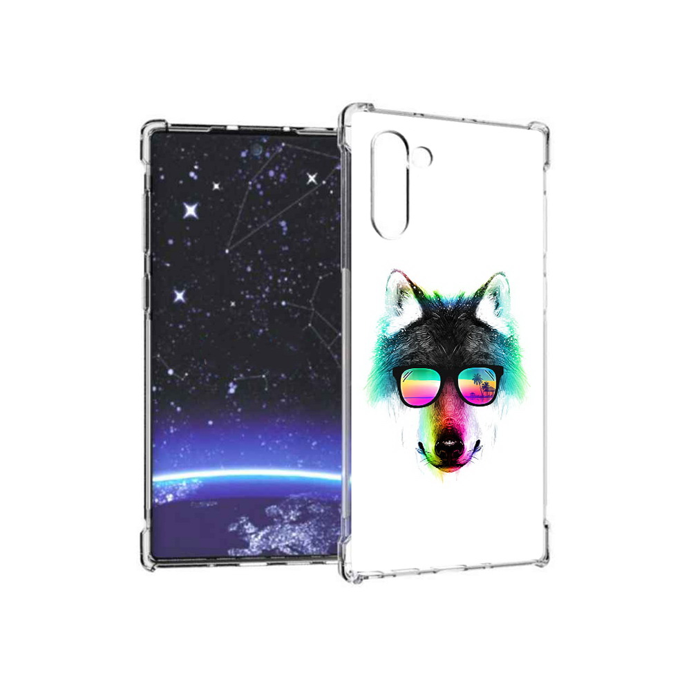 

Чехол MyPads Tocco для Samsung Galaxy Note 10 радужный волк (PT135782.511.567), Прозрачный, Tocco