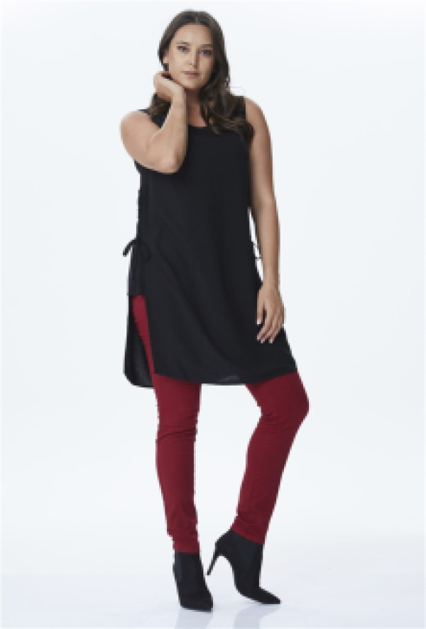 

Туника женская My Line Moda 327 черная 50 (доставка из-за рубежа), Черный, 327