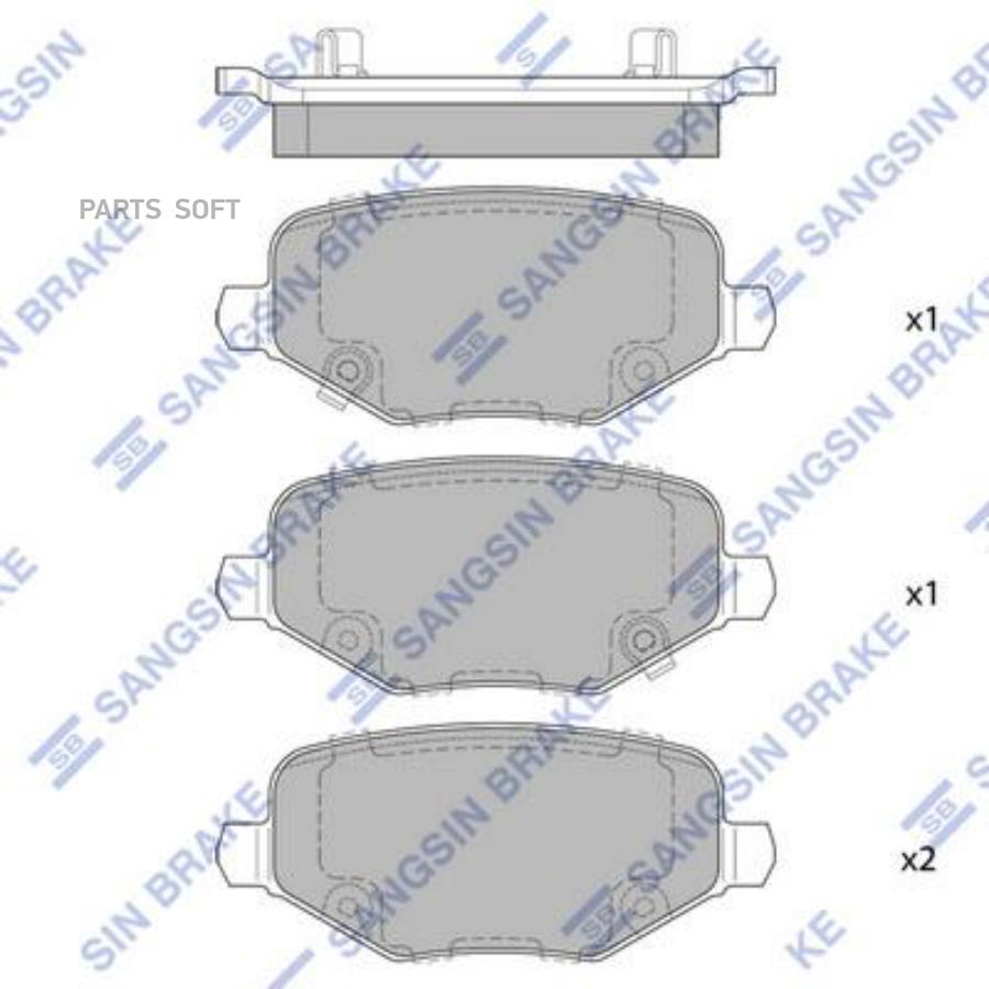 

Колодки тормозные Sangsin brake sp4079