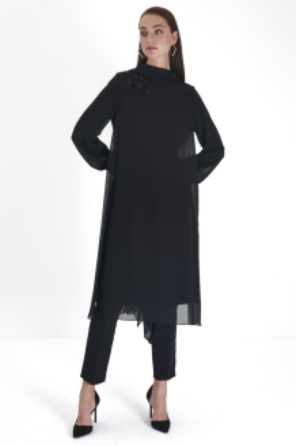 

Туника женская Zühre 3625 черная 44 (доставка из-за рубежа), 3625