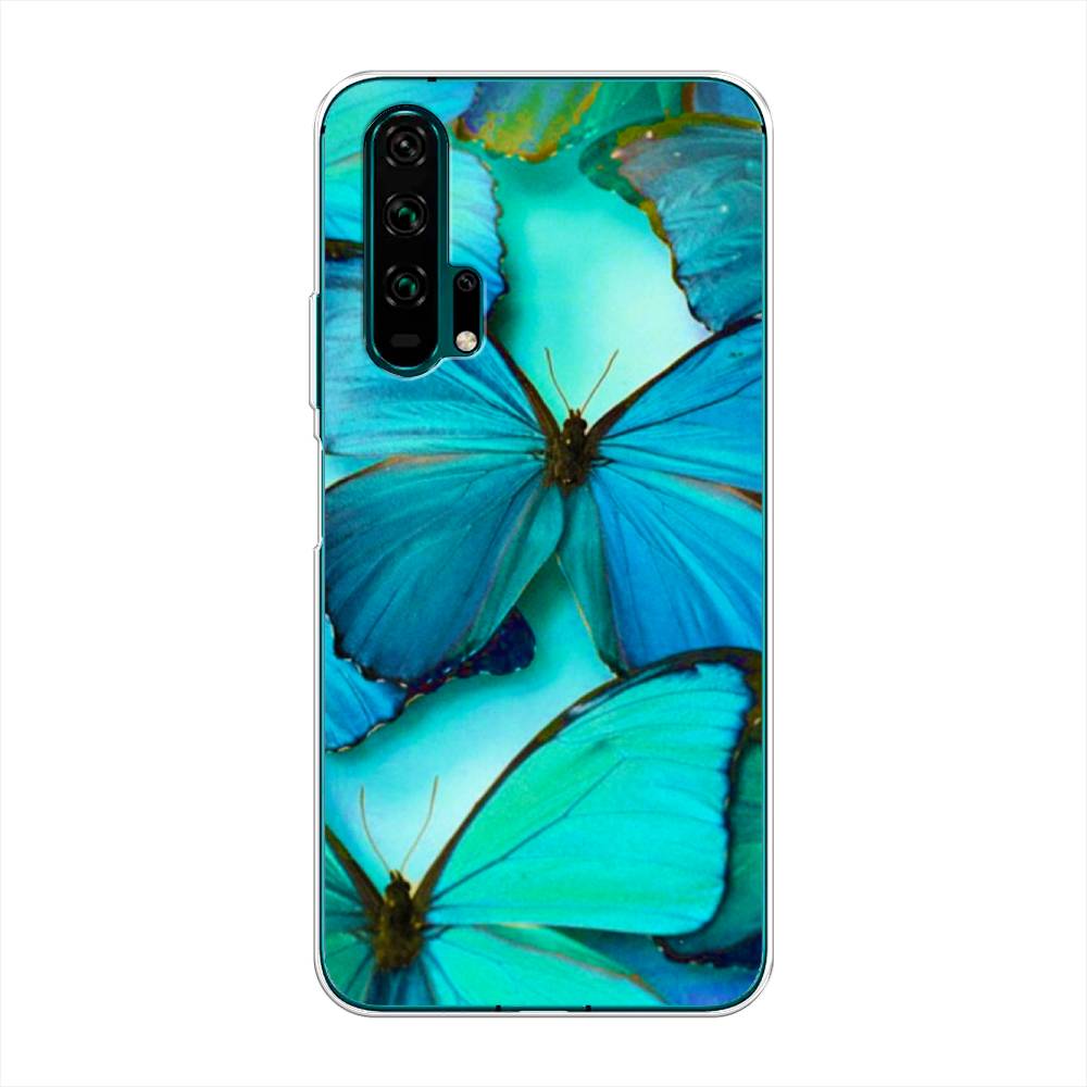 фото Чехол awog "неоновые бабочки" для honor 20 pro