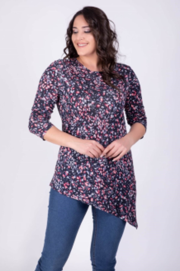 

Туника женская My Line Moda 388 синяя XL (доставка из-за рубежа), Синий, 388