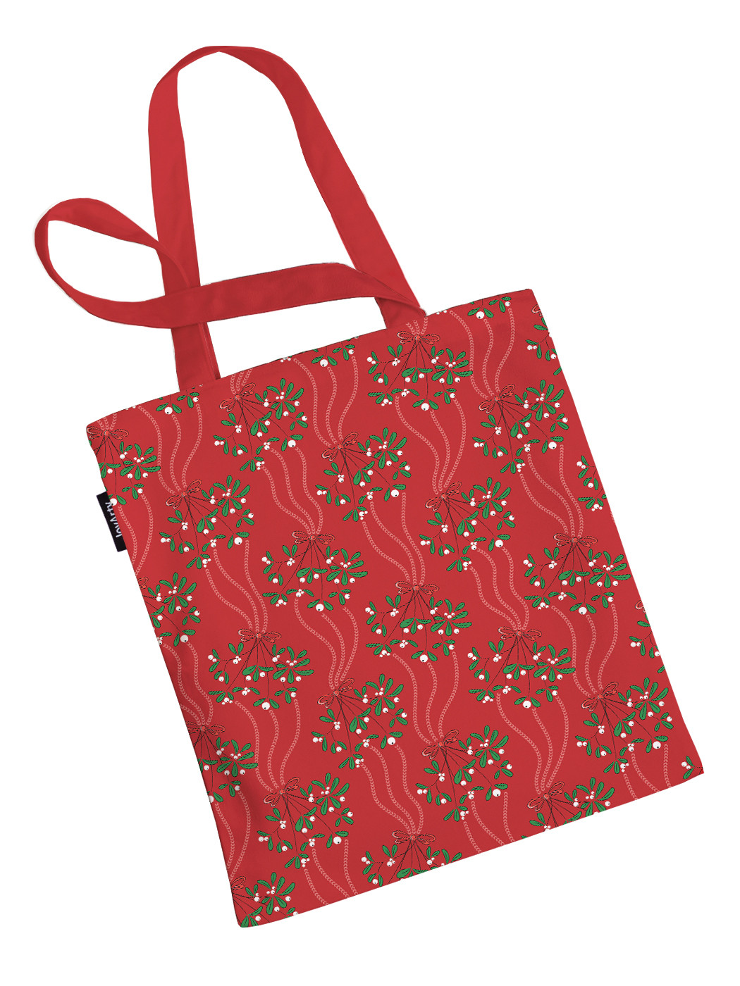 

Сумка шоппер унисекс JoyArty Паттерн из омелы, красный/зеленый, Паттерн из омелы